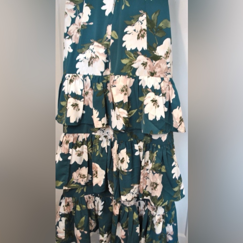 ABERCROMBIE & FITCH Drama Ruffle Tiered Maxi Dress size S NWT $150 - Picture 6 of 8